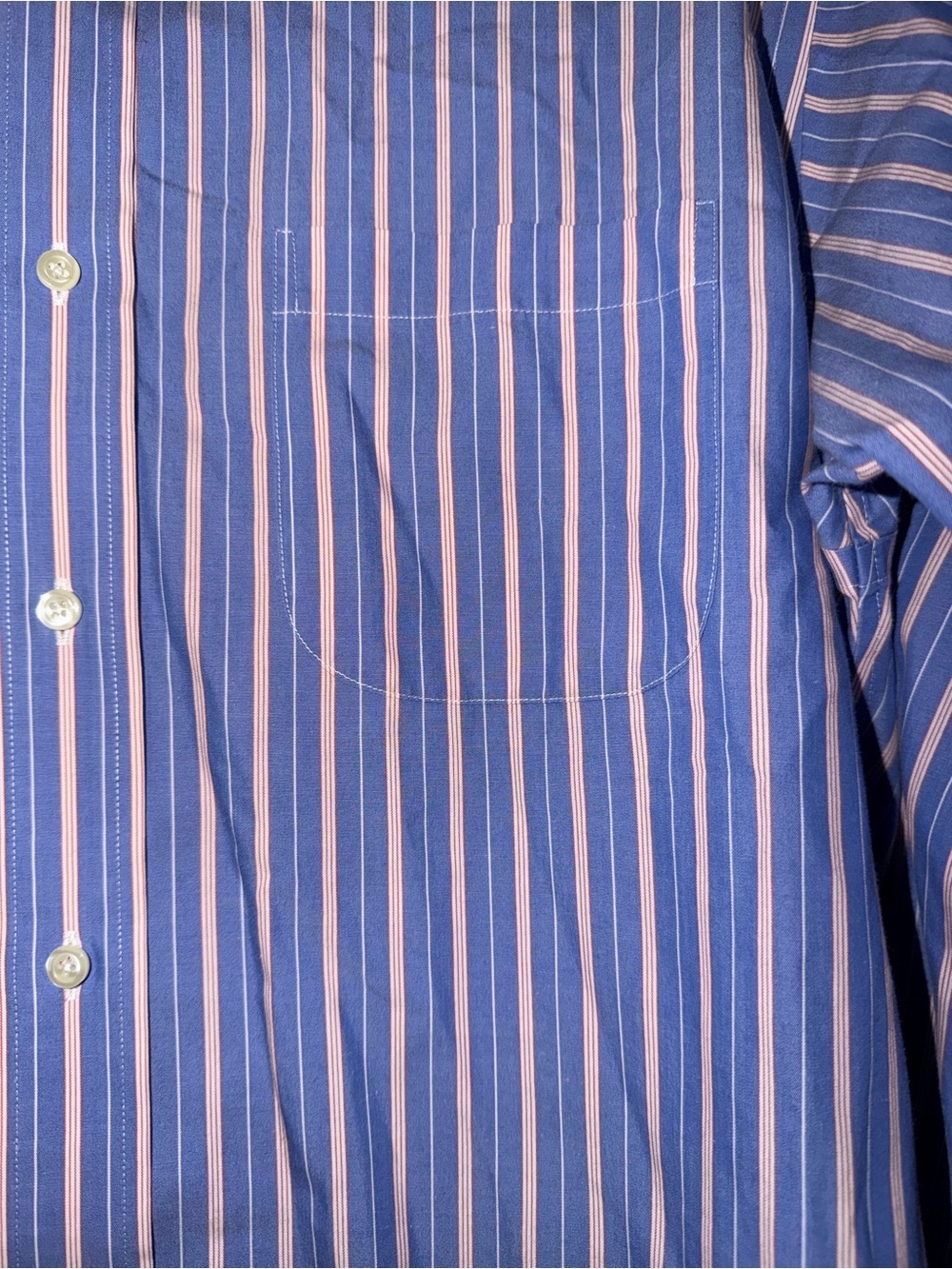 Brooks Brothers Stripe Button-Down Dress Shirt Size 16.5 - 34 Slim Fit - Picture 4 of 7